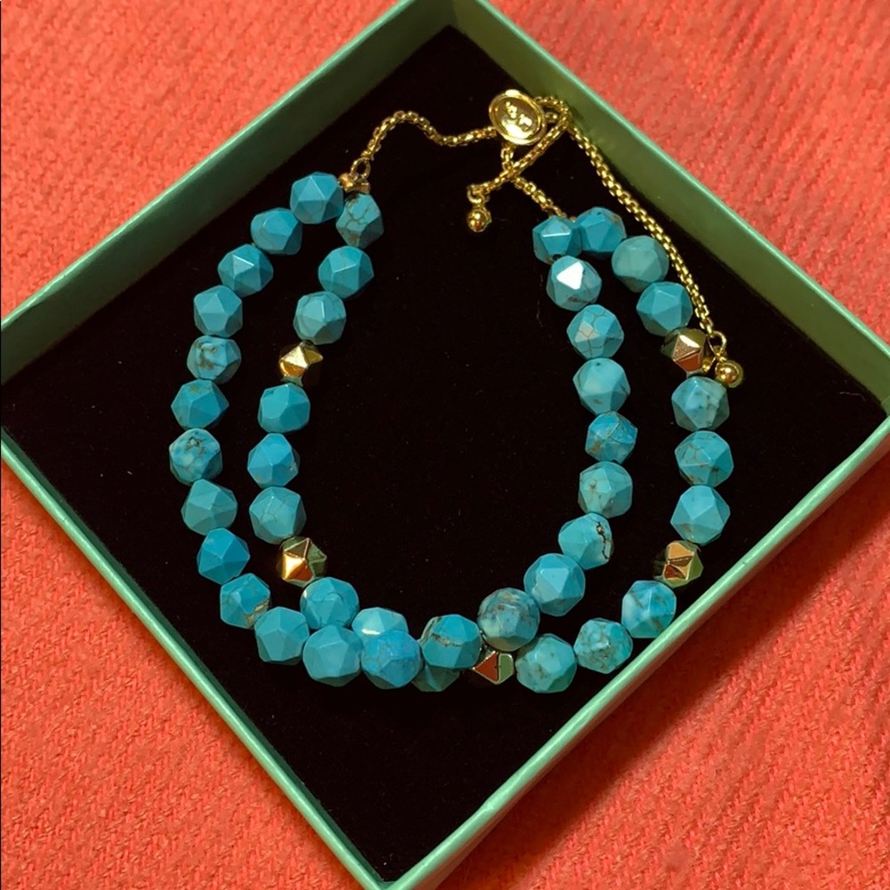 Turquoise beaded bracelet!